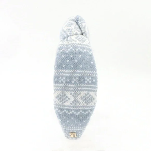 144. The Brooke Shade Winter Blue FairIsle Sweater highknot Headband